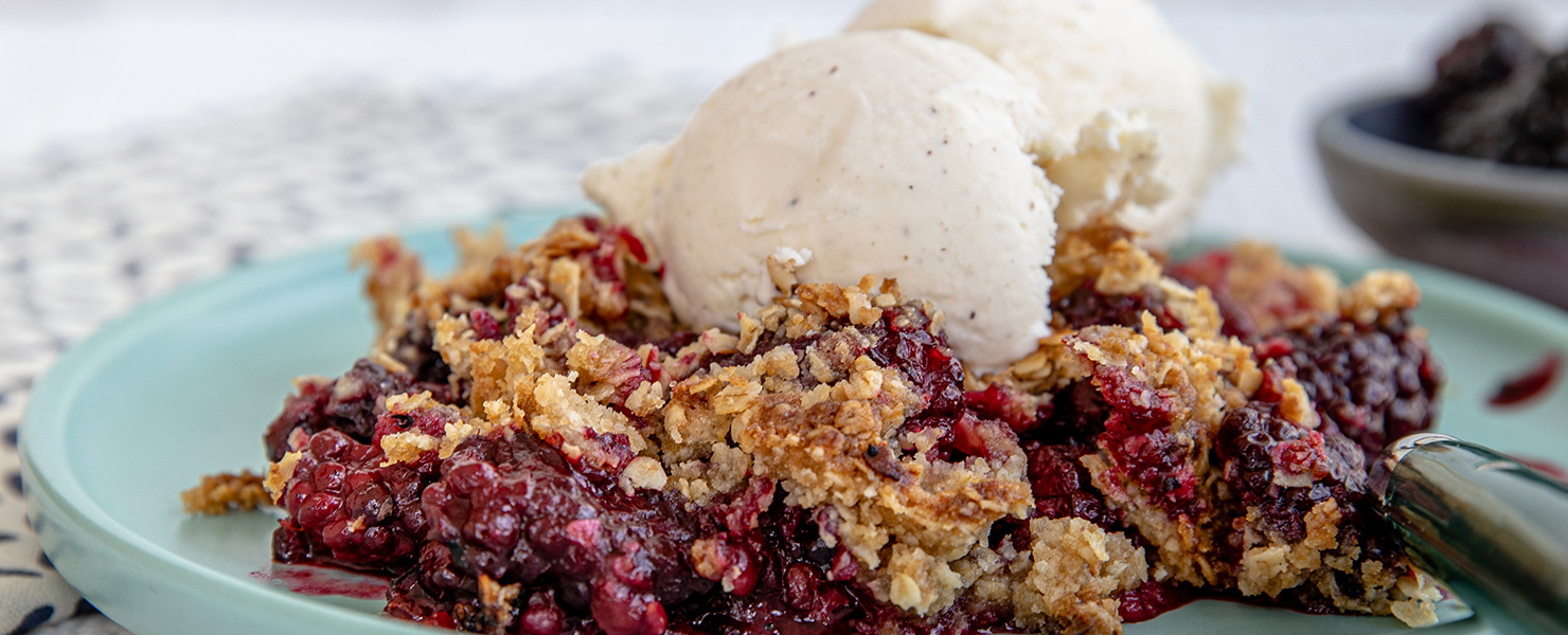 Blackberry Basil Crisp