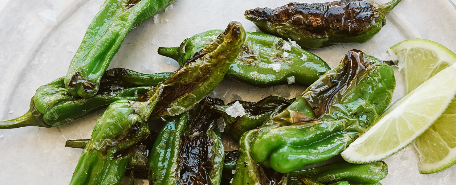 Sesame Lime Shishito Peppers