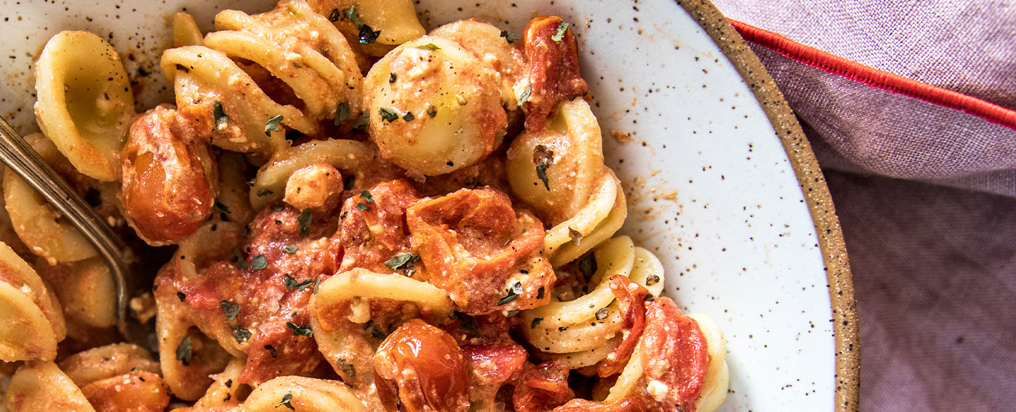 Baked Feta & Orecchiette Pasta