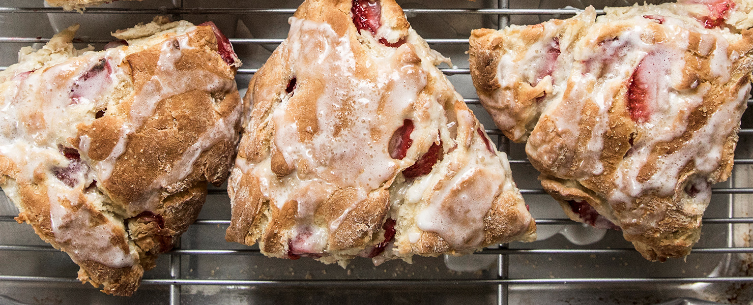 Strawberry Almond Scones